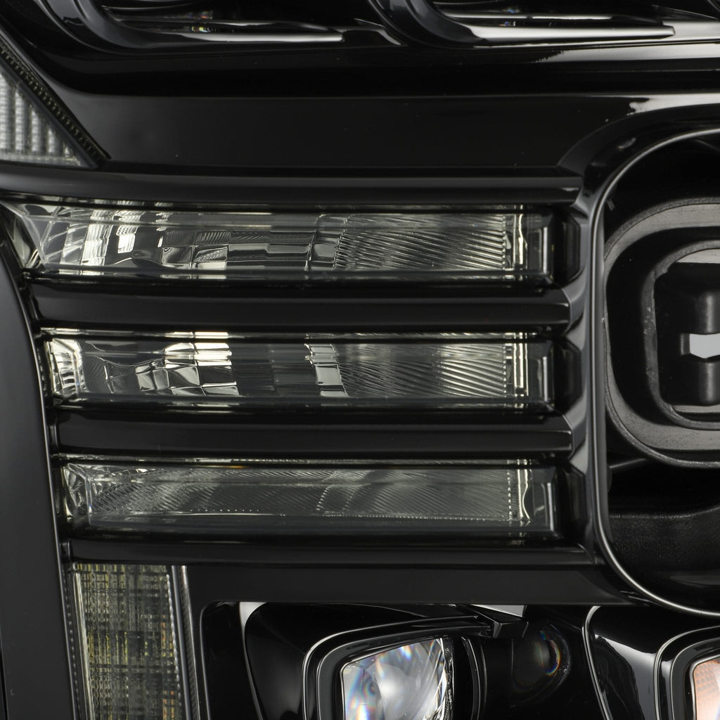 AlphaRex 15-17 Ford F150 / 17-20 F150 Raptor NOVA-Series LED Projector Headlights Alpha-Black