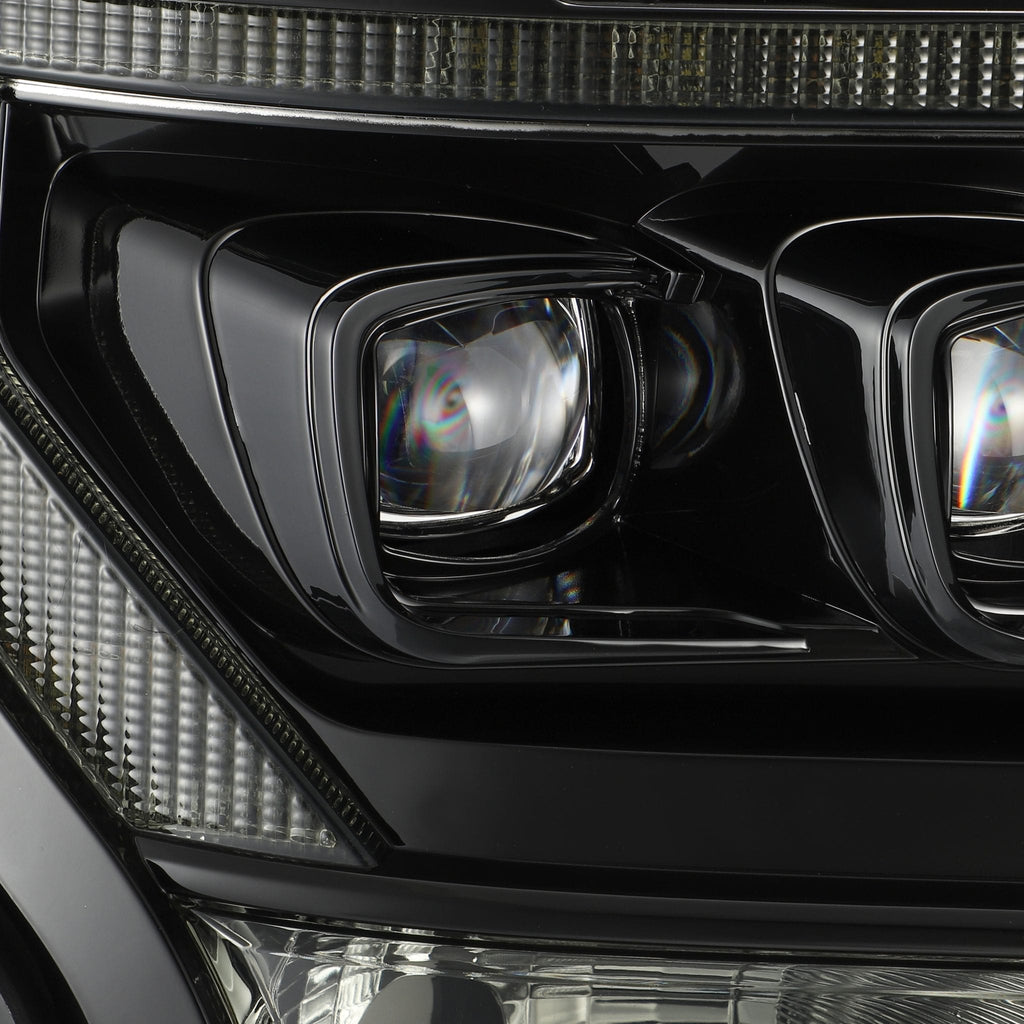 AlphaRex 15-17 Ford F150 / 17-20 F150 Raptor NOVA-Series LED Projector Headlights Alpha-Black