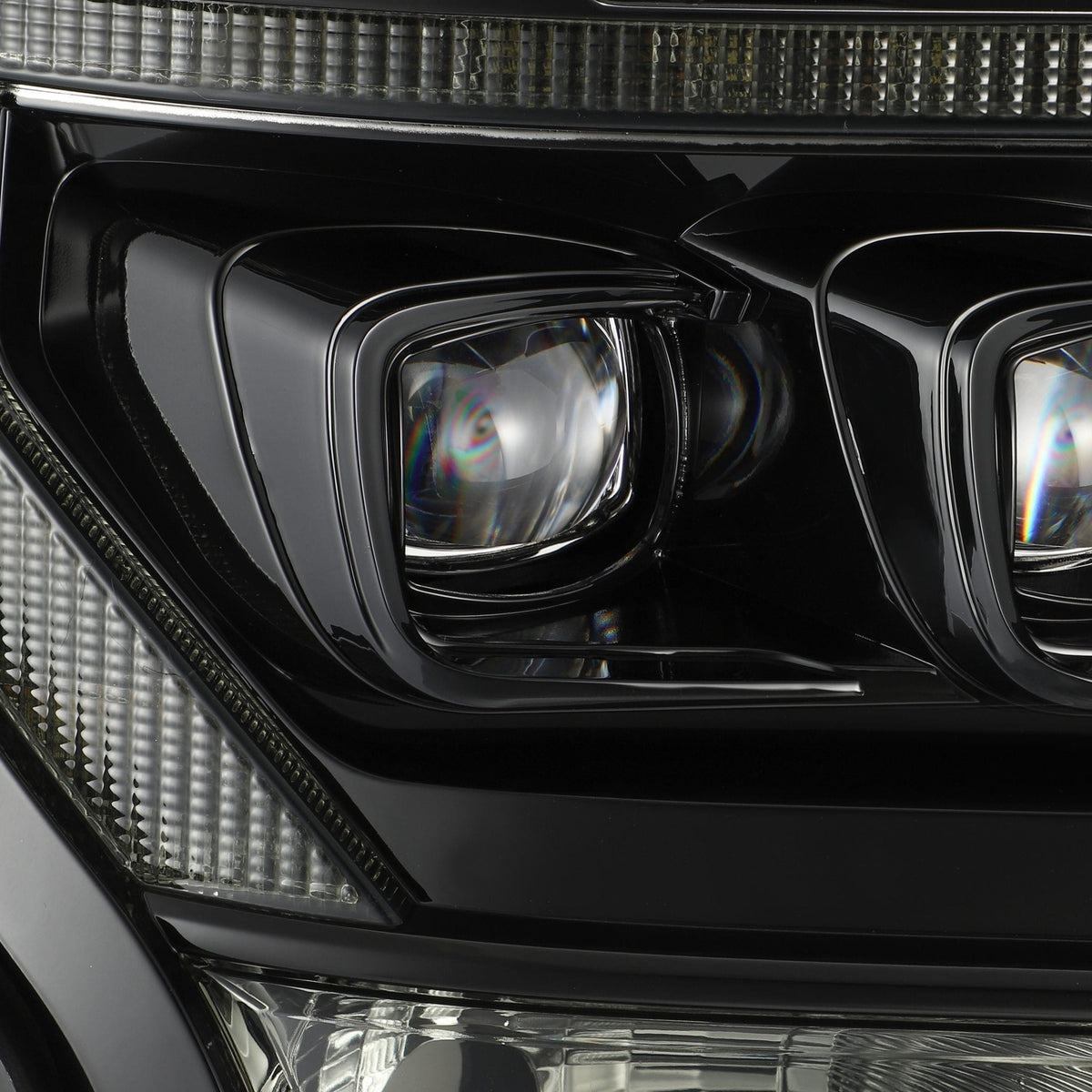 AlphaRex 15-17 Ford F150 / 17-20 F150 Raptor NOVA-Series LED Projector Headlights Alpha-Black