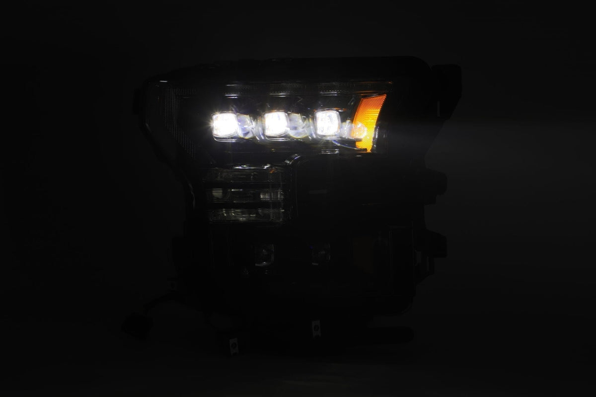 AlphaRex 15-17 Ford F150 / 17-20 F150 Raptor NOVA-Series LED Projector Headlights Black
