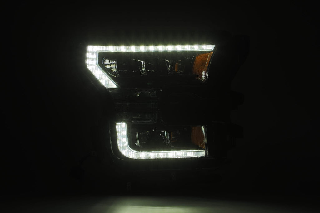 AlphaRex 15-17 Ford F150 / 17-20 F150 Raptor NOVA-Series LED Projector Headlights Black