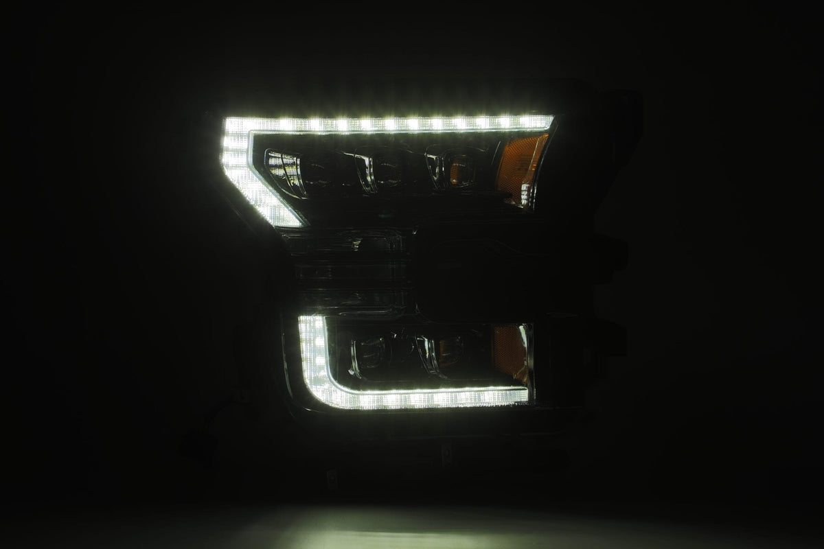 AlphaRex 15-17 Ford F150 / 17-20 F150 Raptor NOVA-Series LED Projector Headlights Black