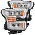 AlphaRex 15-17 Ford F150 / 17-20 F150 Raptor NOVA-Series LED Projector Headlights Chrome