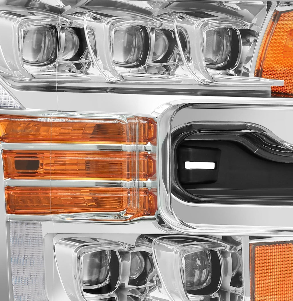 AlphaRex 15-17 Ford F150 / 17-20 F150 Raptor NOVA-Series LED Projector Headlights Chrome
