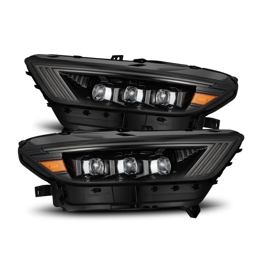 AlphaRex 15-17 Ford Mustang/18-20 Mustang Shelby GT350/GT500 NOVA-Series LED Projector Headlights Alpha-Black