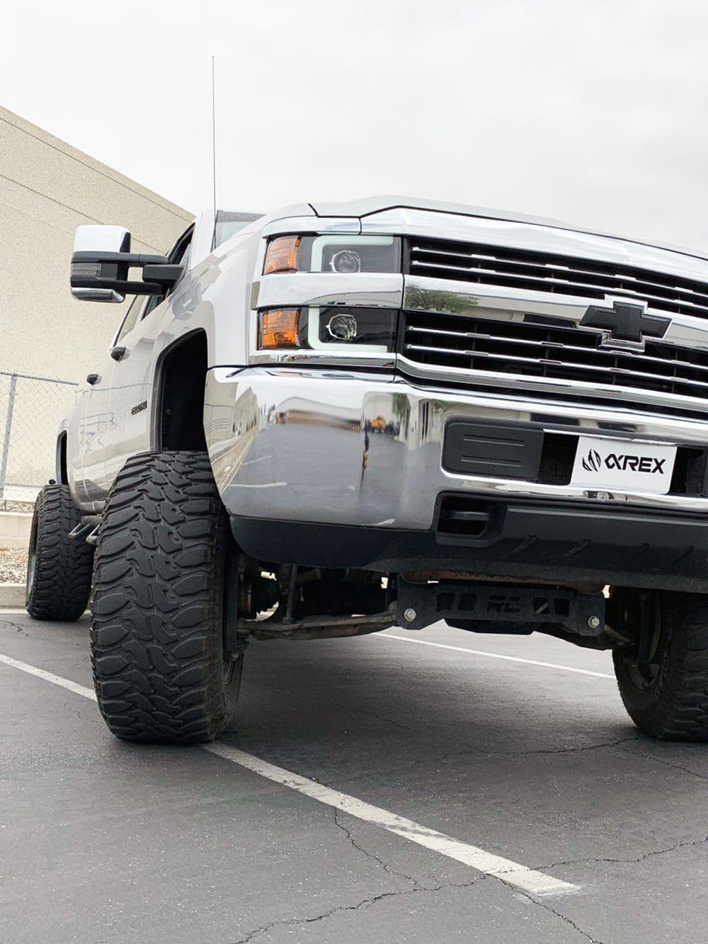 AlphaRex 15-19 Chevrolet Silverado 2500HD/3500HD LUXX-Series LED Projector Headlights Black