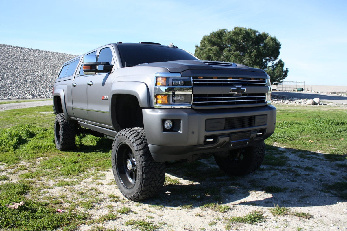 AlphaRex 15-19 Chevrolet Silverado 2500HD/3500HD MK II NOVA-Series LED Projector Headlights Chrome