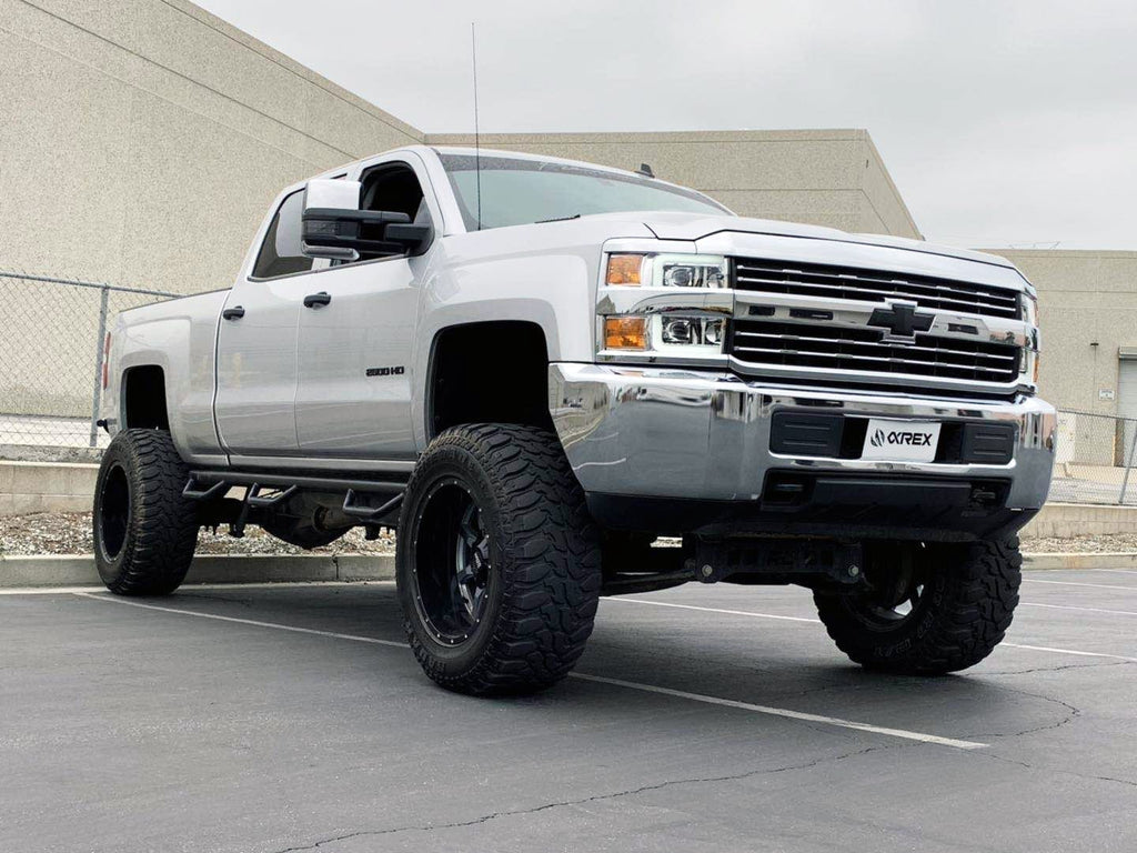 AlphaRex 15-19 Chevrolet Silverado 2500HD/3500HD PRO-Series Halogen Projector Headlights Jet Black