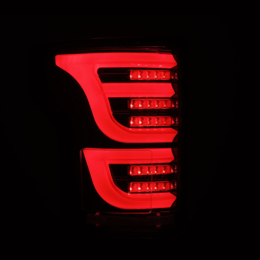 AlphaRex 15-20 Ford F150 LUXX-Series LED Tail Lights Alpha-Black