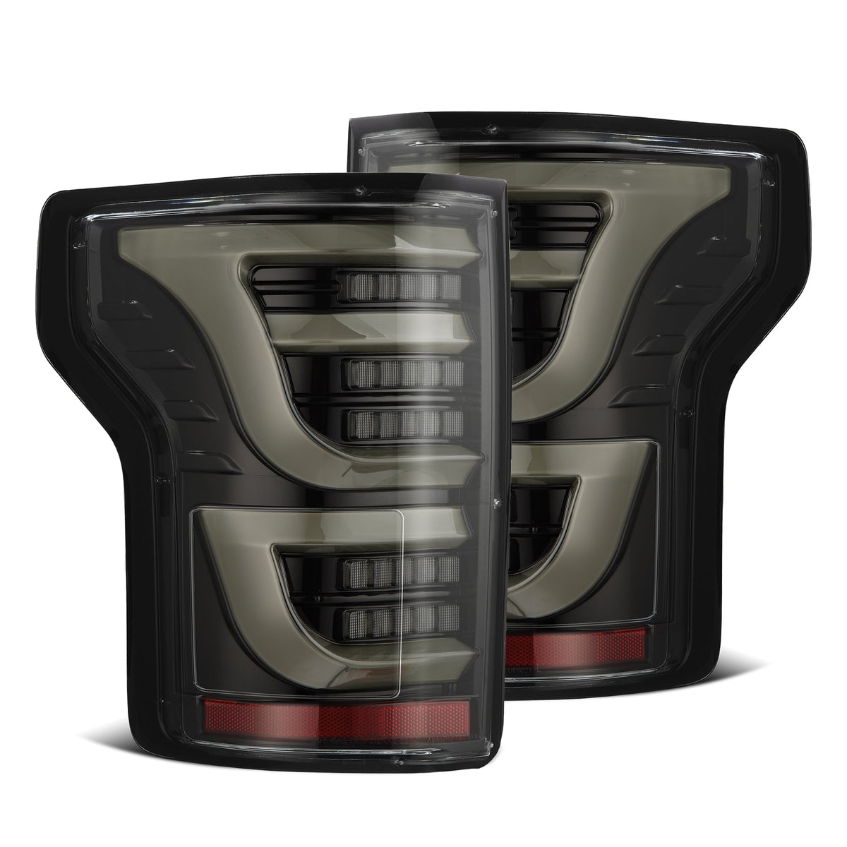 AlphaRex 15-20 Ford F150 LUXX-Series LED Tail Lights Alpha-Black