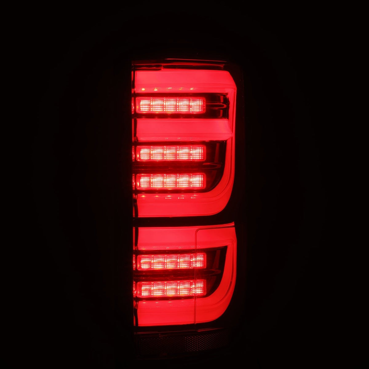 AlphaRex 15-20 Ford F150 LUXX-Series LED Tail Lights Black-Red