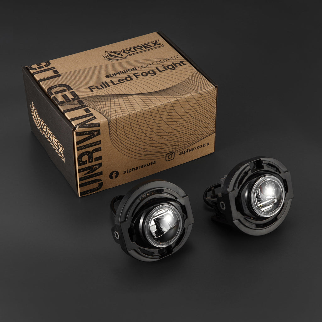 AlphaRex 15-23 Dodge Charger DoubleTap Dual Color LED Projector Fog Lights