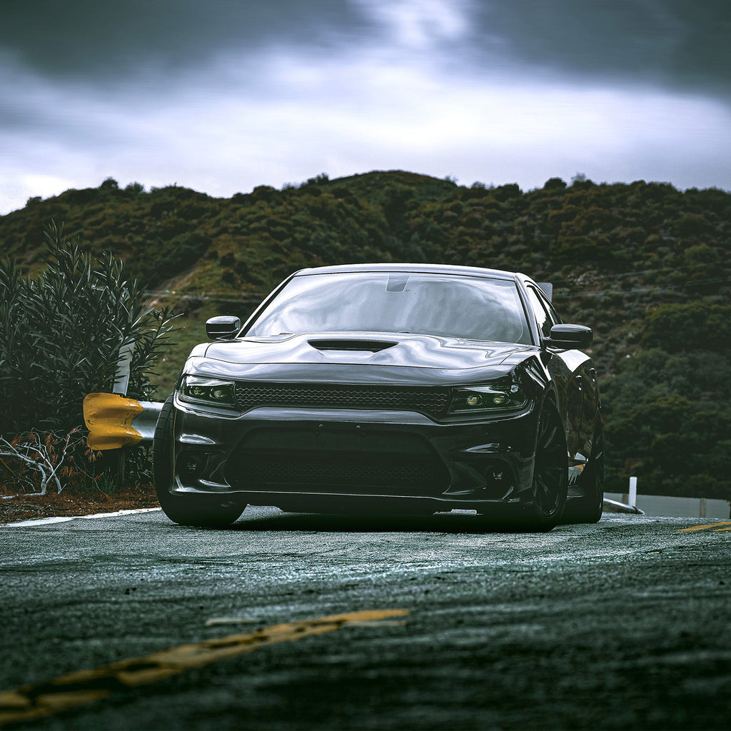 AlphaRex 15-23 Dodge Charger LUXX-Series LED Projector Headlights Alpha-Black