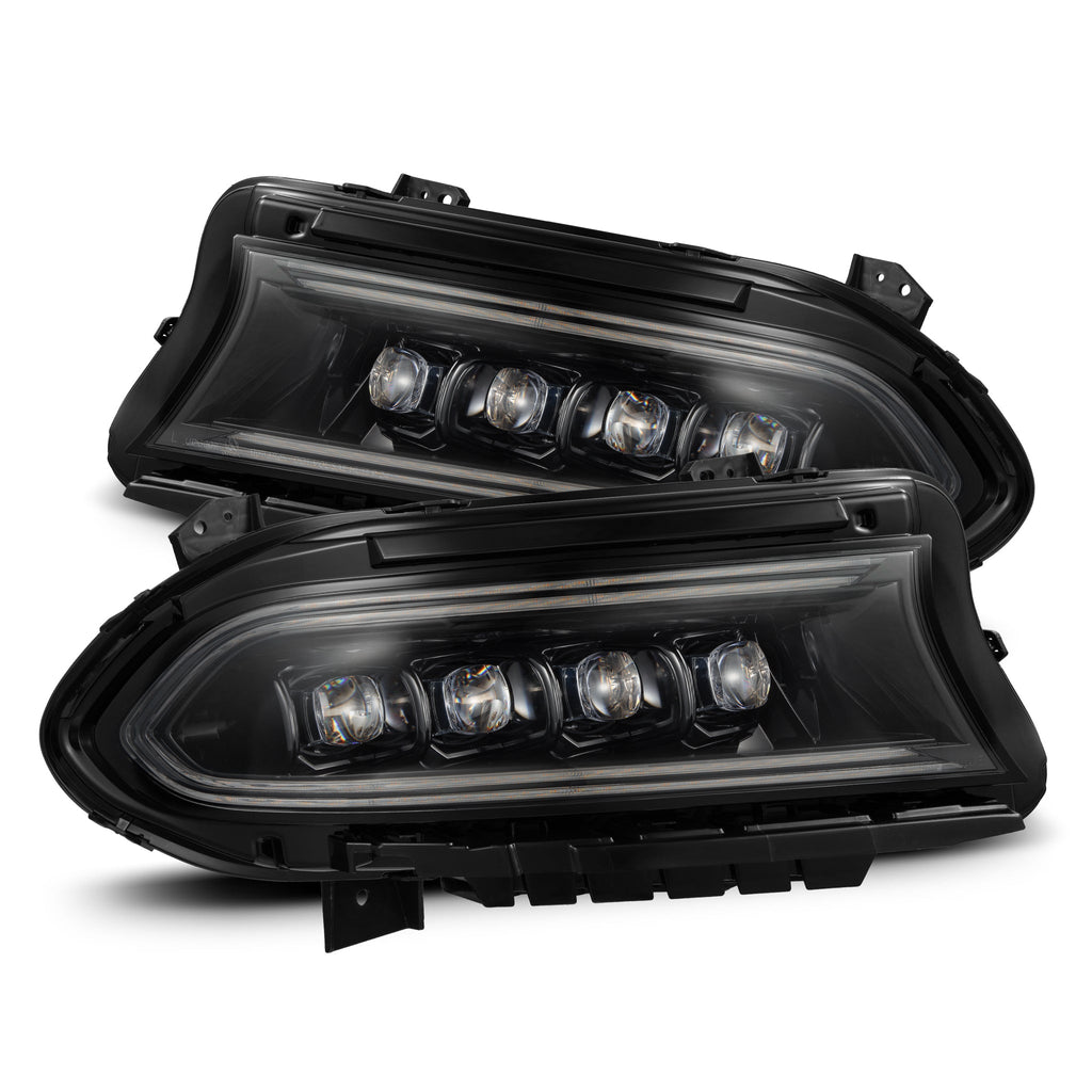 AlphaRex 15-23 Dodge Charger NOVA-Series LED Projector Headlights Alpha-Black
