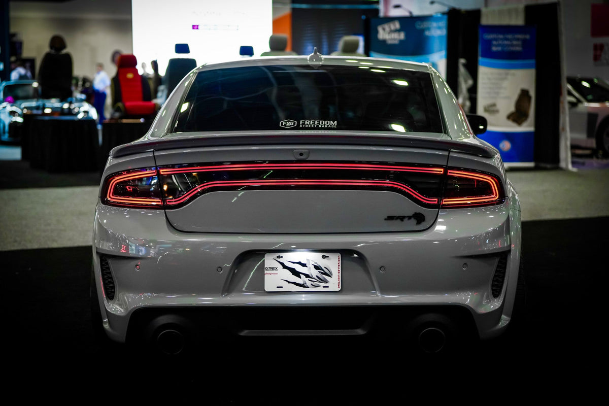 AlphaRex 15-23 Dodge Charger MKII NOVA-Series Prismatic LED Tail Lights Chrome