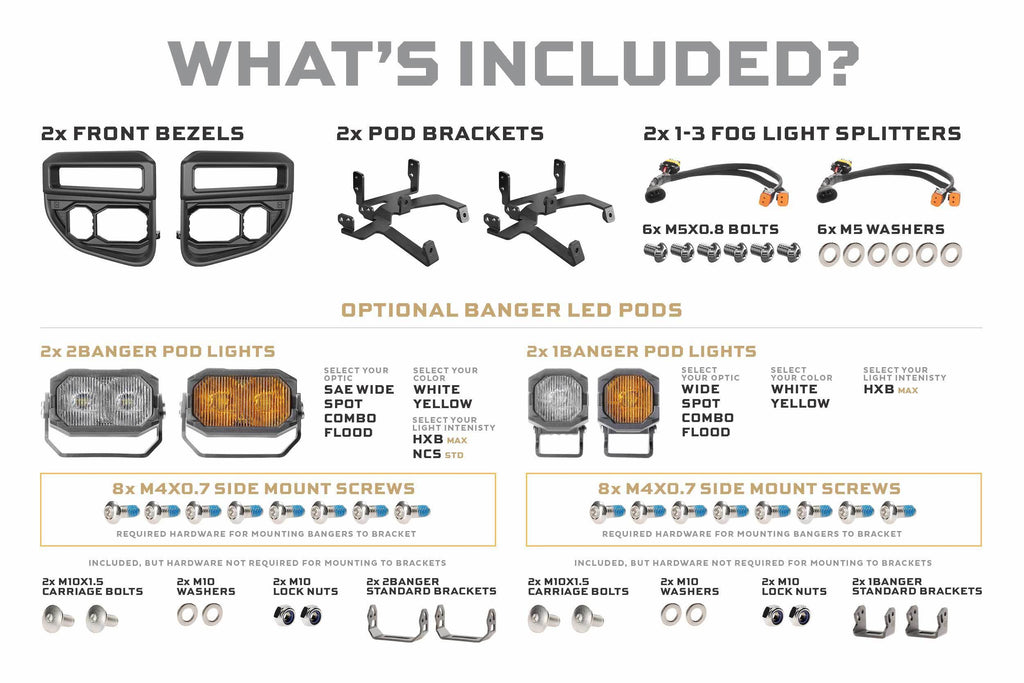 Morimoto 20-22 Ford Super Duty OE LED Banger LED Fog Lights