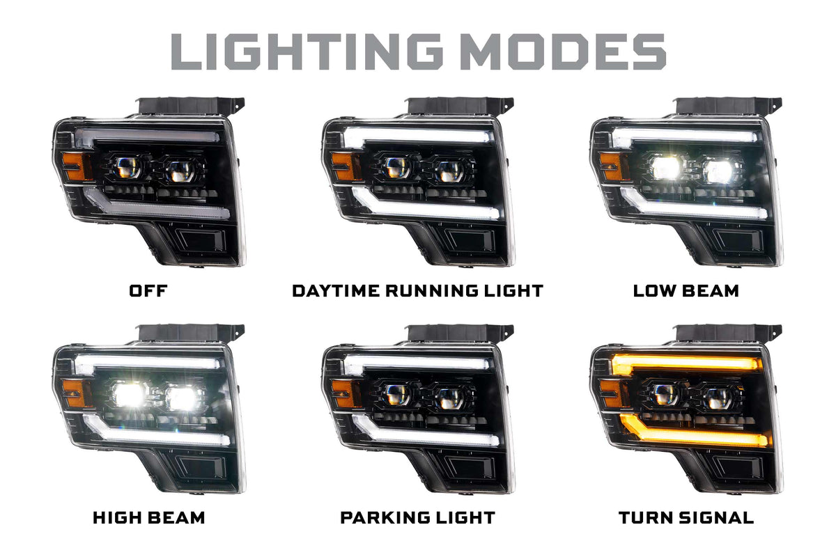 Morimoto 10-14 Ford SVT Raptor XB Evo Hybrid LED Headlights