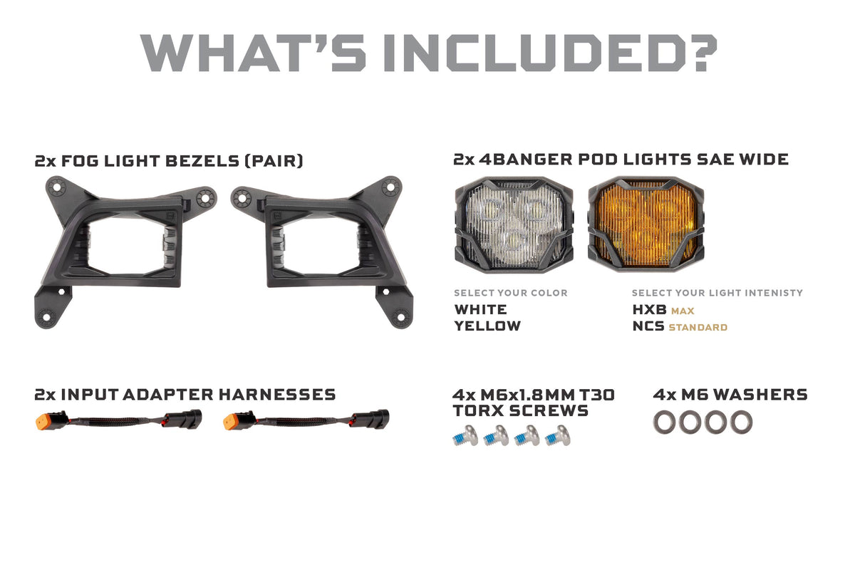 Morimoto 20-23 Chevrolet Silverado HD 4Banger LED Fog Lights