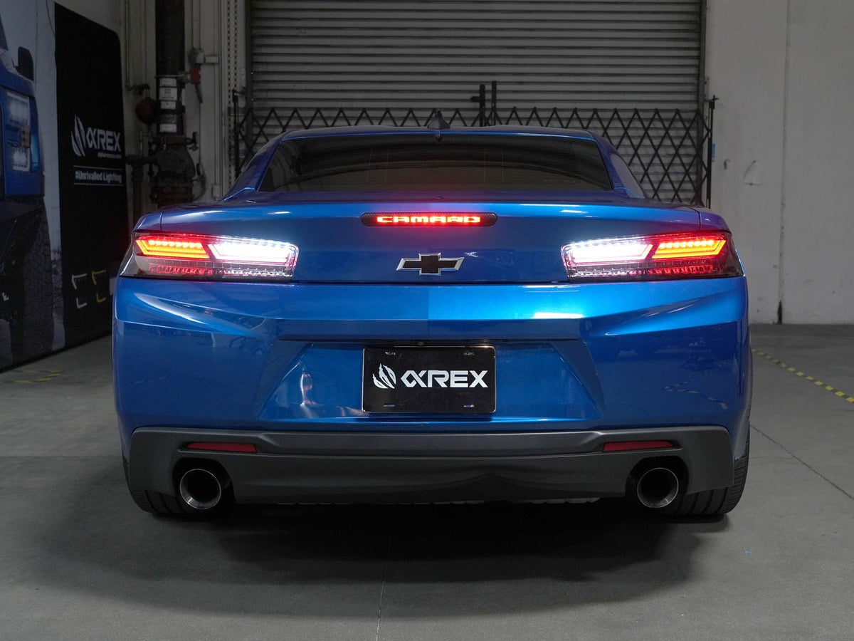 AlphaRex 16-18 Chevrolet Camaro PRO-Series LED Tail Lights Jet Black