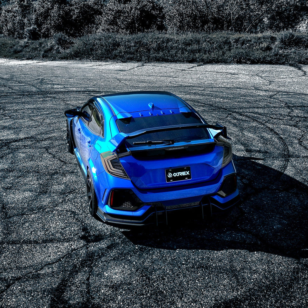 AlphaRex 16-21 Honda Civic Hatchback NOVA-Series Prismatic LED Tail Lights Clear Smoke