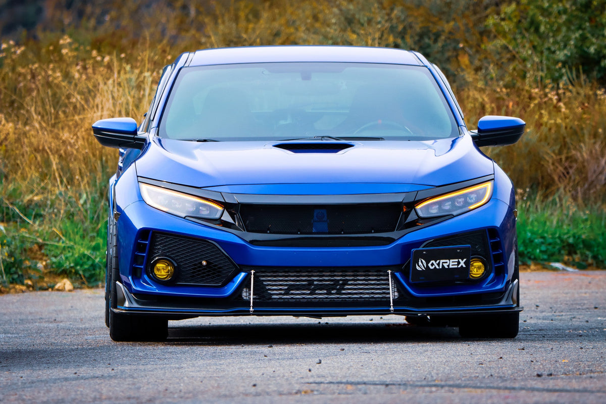 AlphaRex 16-21 Honda Civic NOVA-Series LED Projector Headlights Black