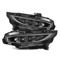AlphaRex 16-21 Honda Civic NOVA-Series LED Projector Headlights Black