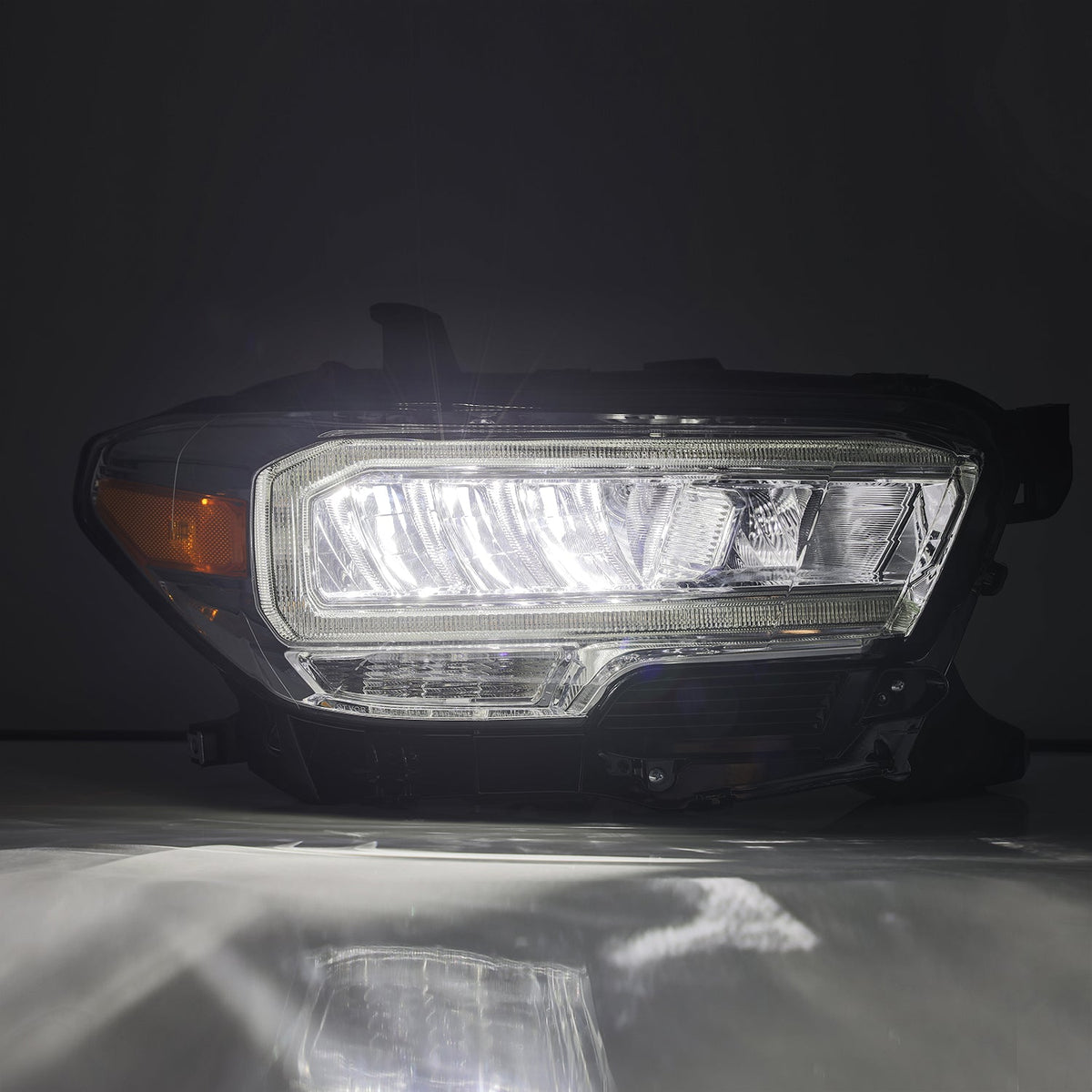 AlphaRex 16-23 Toyota Tacoma LUXX-Series LED Crystal Headlights Chrome