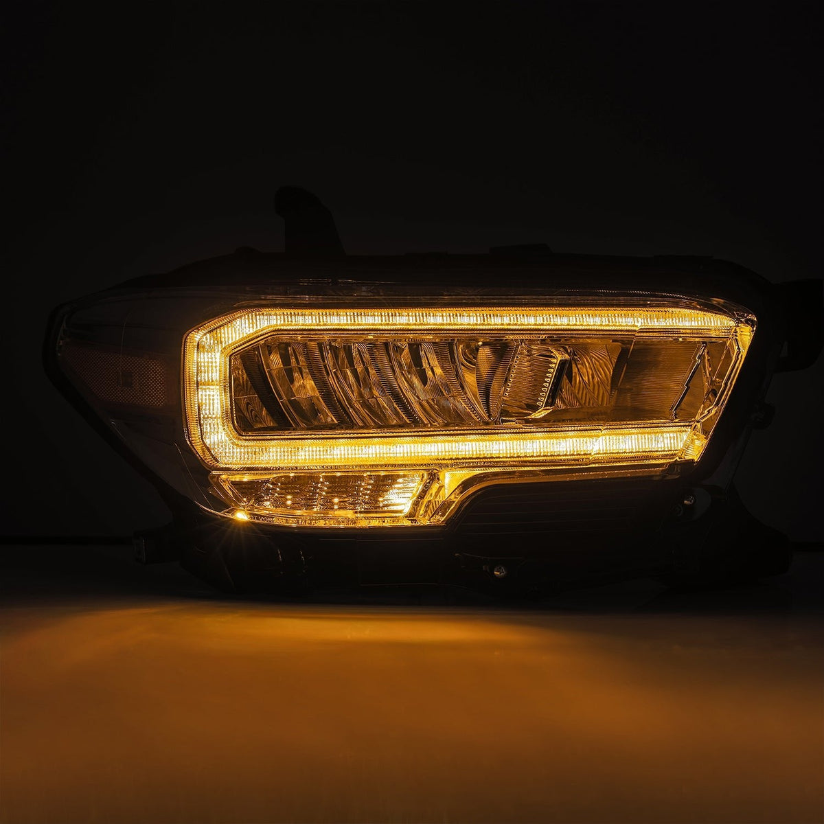 AlphaRex 16-23 Toyota Tacoma LUXX-Series LED Crystal Headlights Chrome