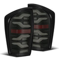 AlphaRex 16-23 Toyota Tacoma LUXX-Series LED Tail Lights Black Smoke