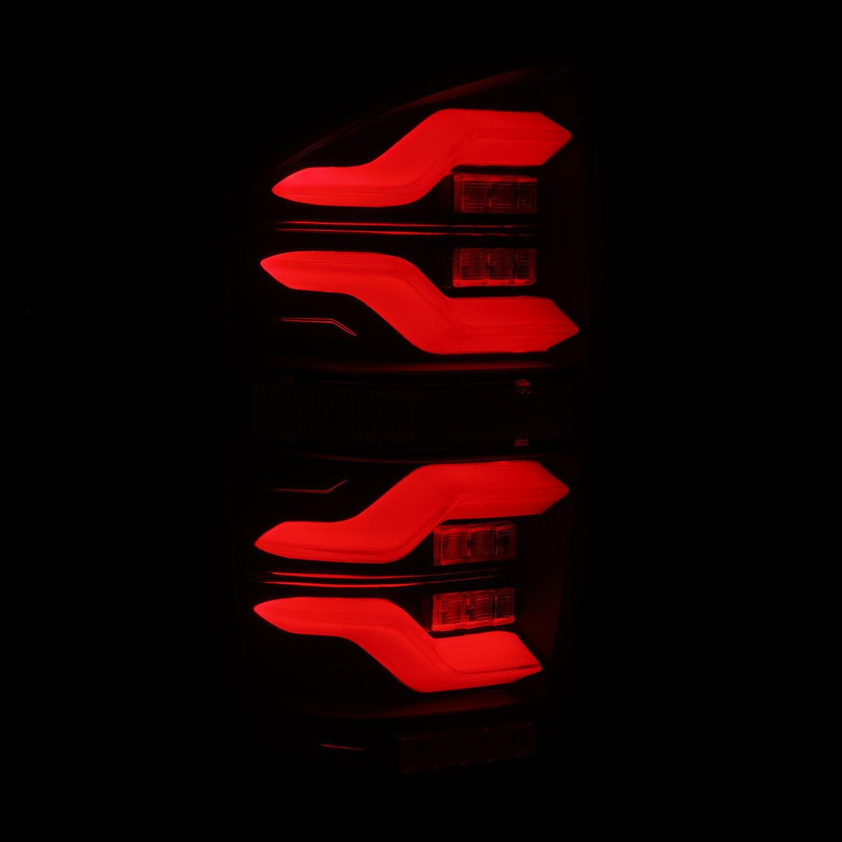 AlphaRex 16-23 Toyota Tacoma LUXX-Series LED Tail Lights Black Smoke