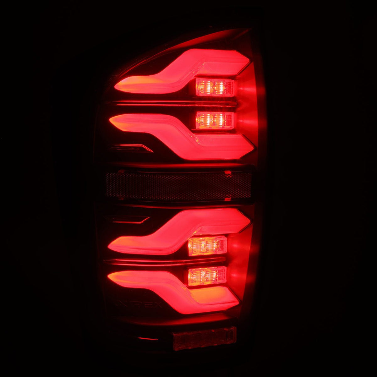 AlphaRex 16-23 Toyota Tacoma LUXX-Series LED Tail Lights Black Smoke