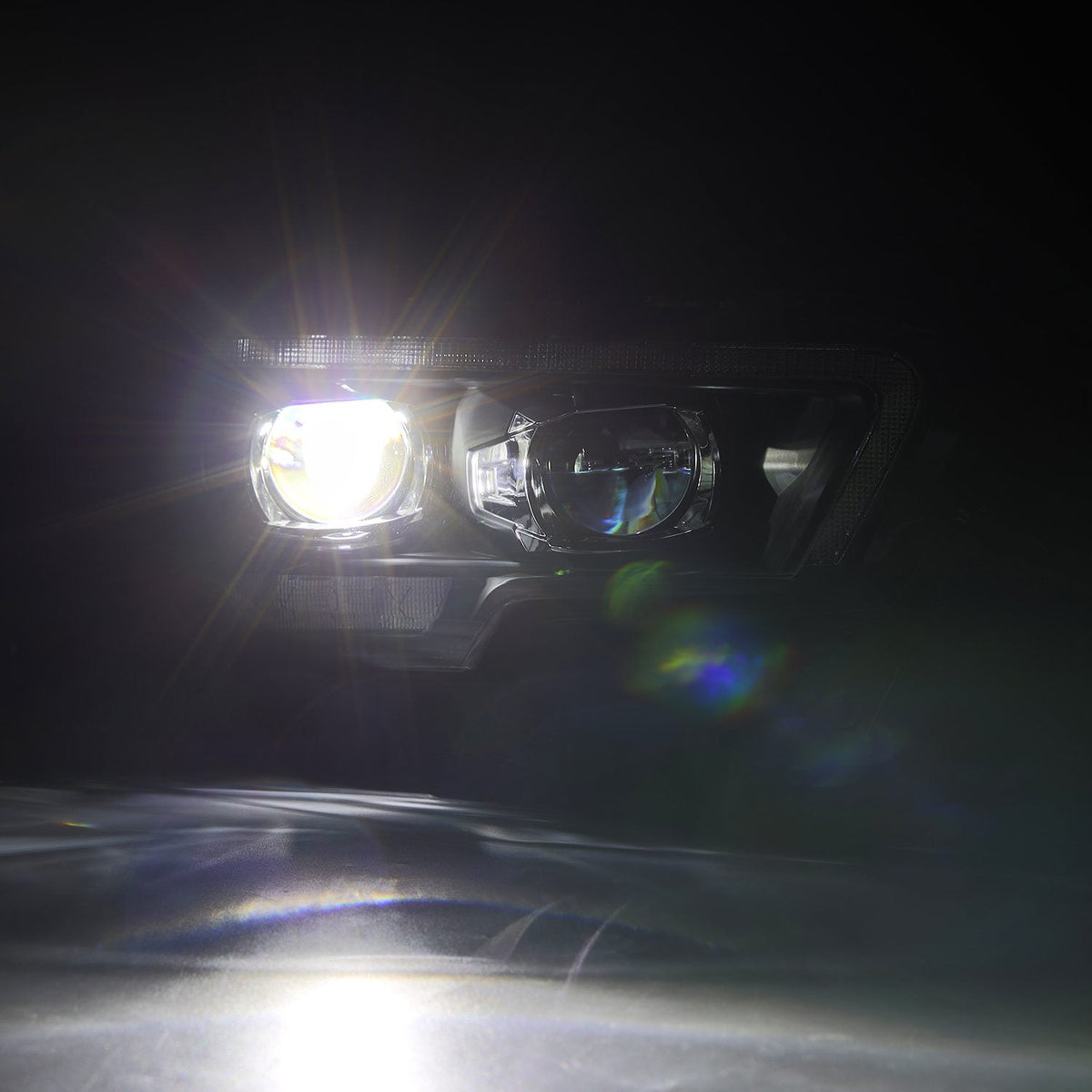 AlphaRex 16-23 Toyota Tacoma MK II LUXX-Series LED Projector Headlights Alpha-Black