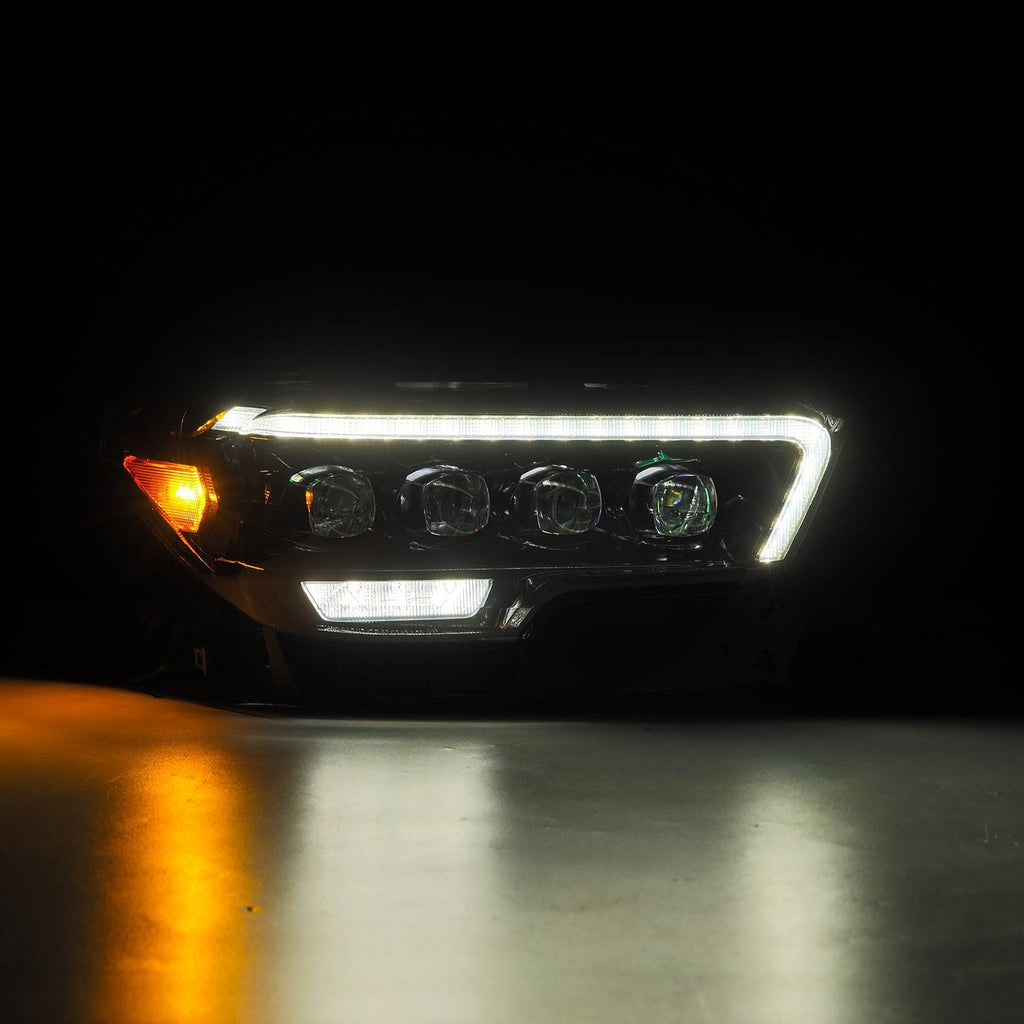 AlphaRex 16-23 Toyota Tacoma MK II NOVA-Series LED Projector Headlights Alpha-Black