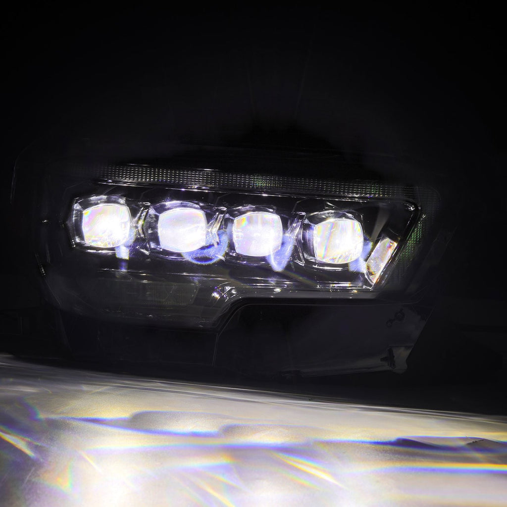 AlphaRex 16-23 Toyota Tacoma MK II NOVA-Series LED Projector Headlights Alpha-Black