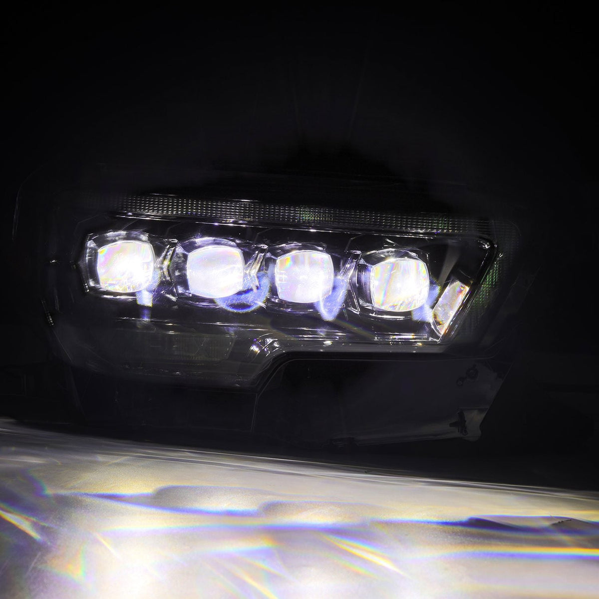 AlphaRex 16-23 Toyota Tacoma MK II NOVA-Series LED Projector Headlights Alpha-Black