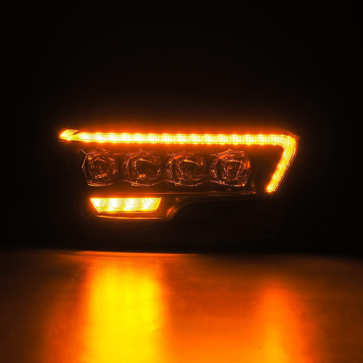 AlphaRex 16-23 Toyota Tacoma MK II NOVA-Series LED Projector Headlights Black
