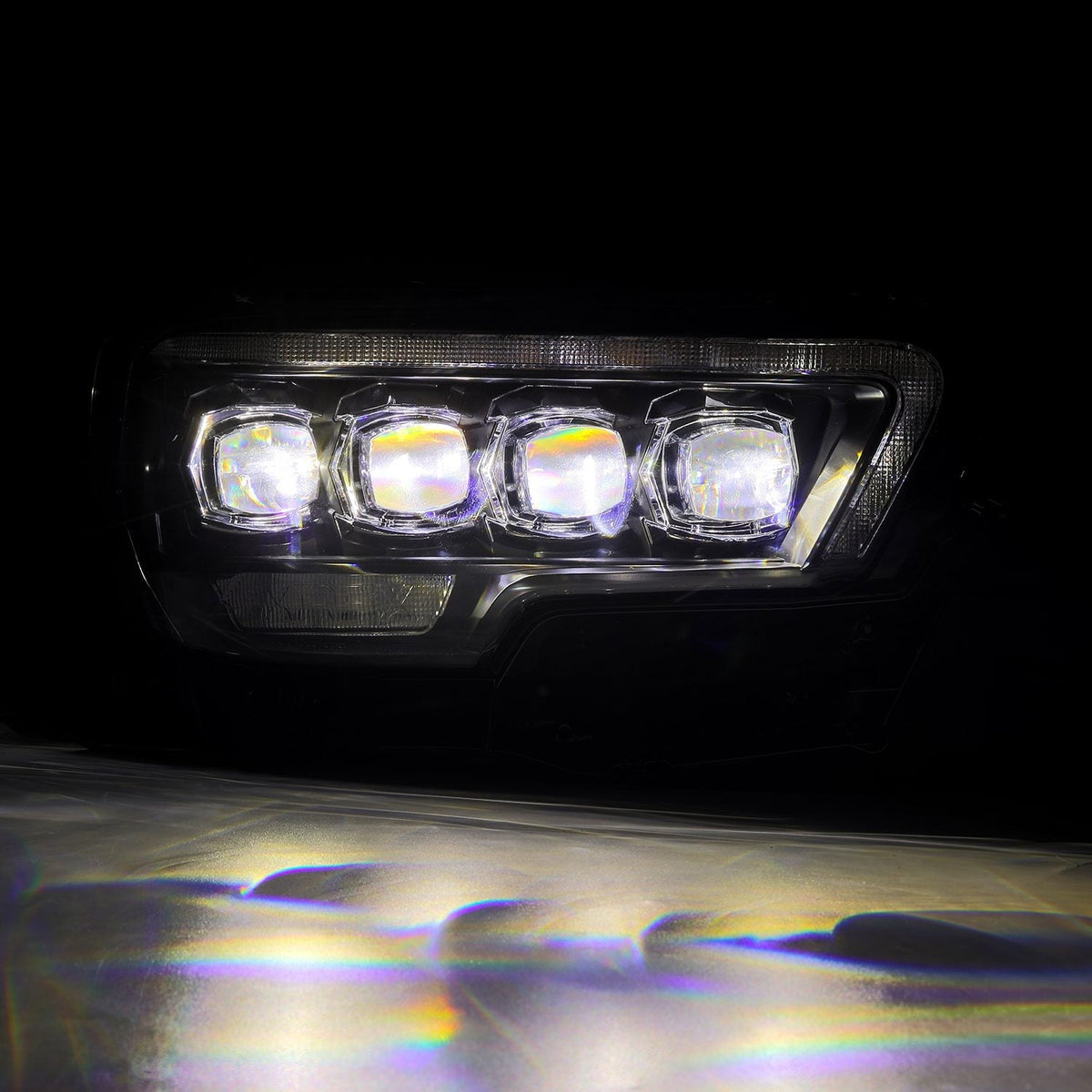 AlphaRex 16-23 Toyota Tacoma MK II NOVA-Series LED Projector Headlights Black