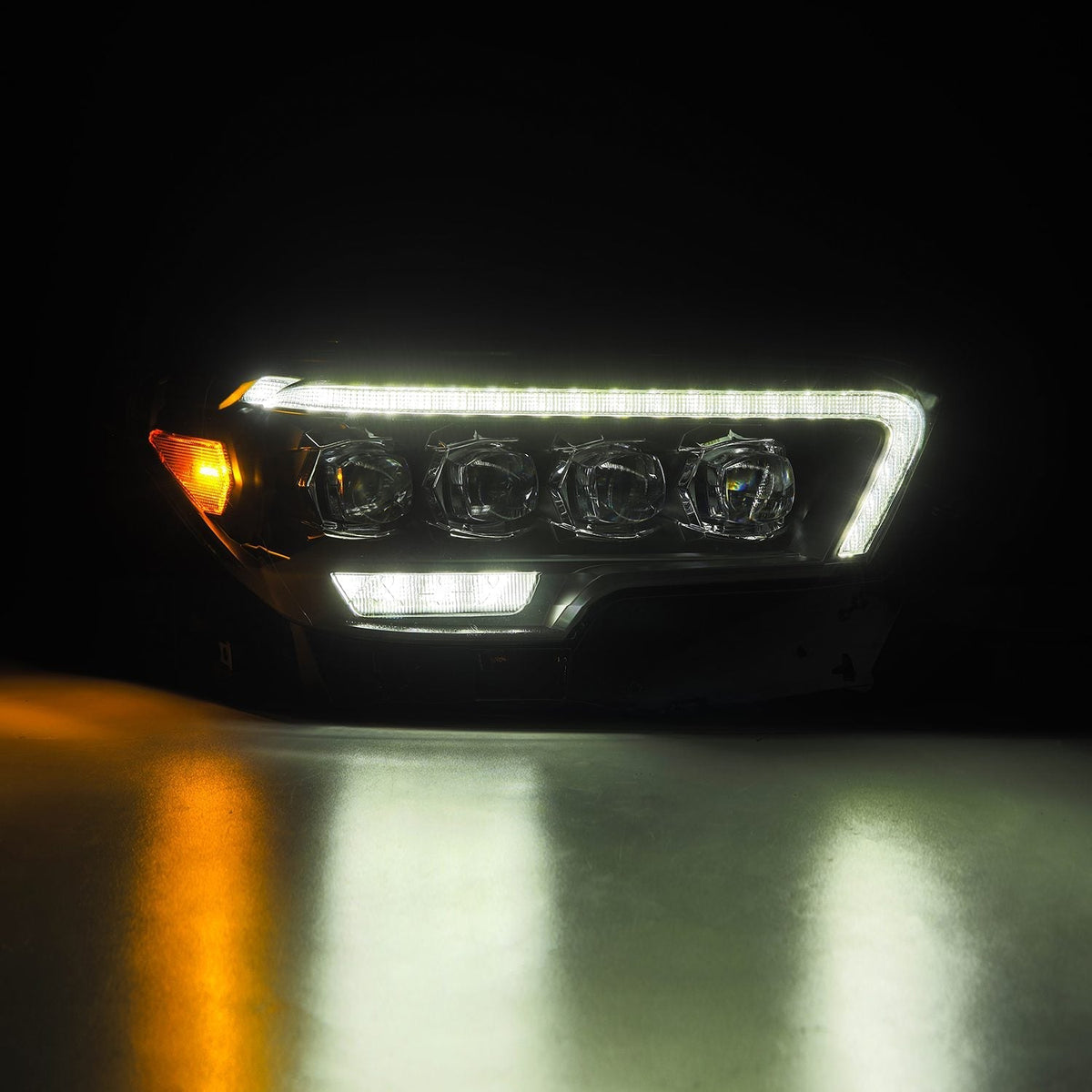 AlphaRex 16-23 Toyota Tacoma MK II NOVA-Series LED Projector Headlights Black