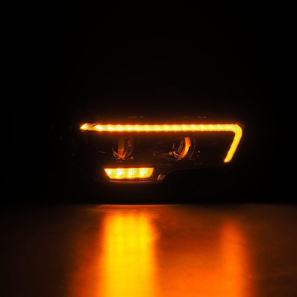 AlphaRex 16-23 Toyota Tacoma MK II PRO-Series Halogen Projector Headlights Alpha-Black