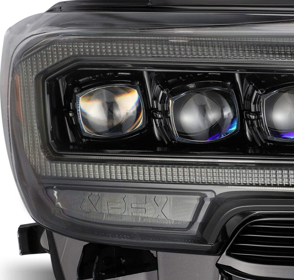 AlphaRex 16-23 Toyota Tacoma NOVA-Series LED Projector Headlights Alpha-Black