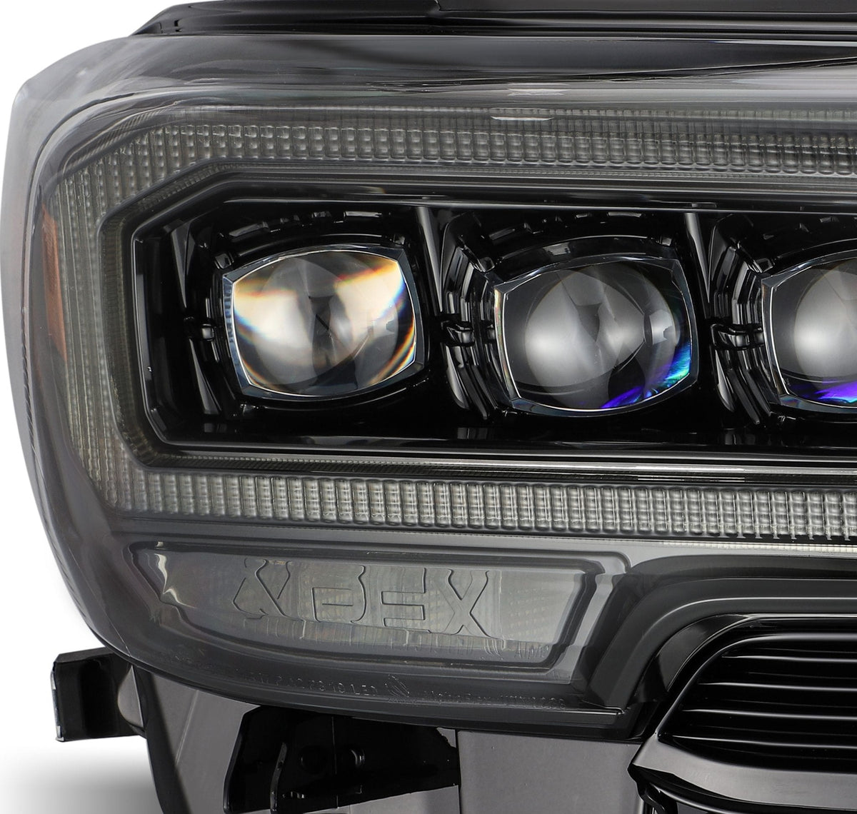 AlphaRex 16-23 Toyota Tacoma NOVA-Series LED Projector Headlights Alpha-Black