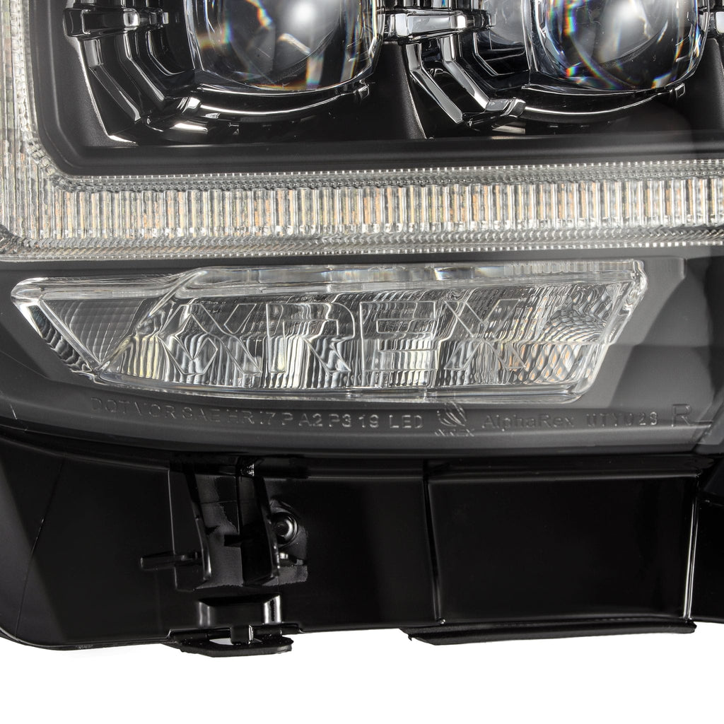 AlphaRex 16-23 Toyota Tacoma NOVA-Series LED Projector Headlights Black