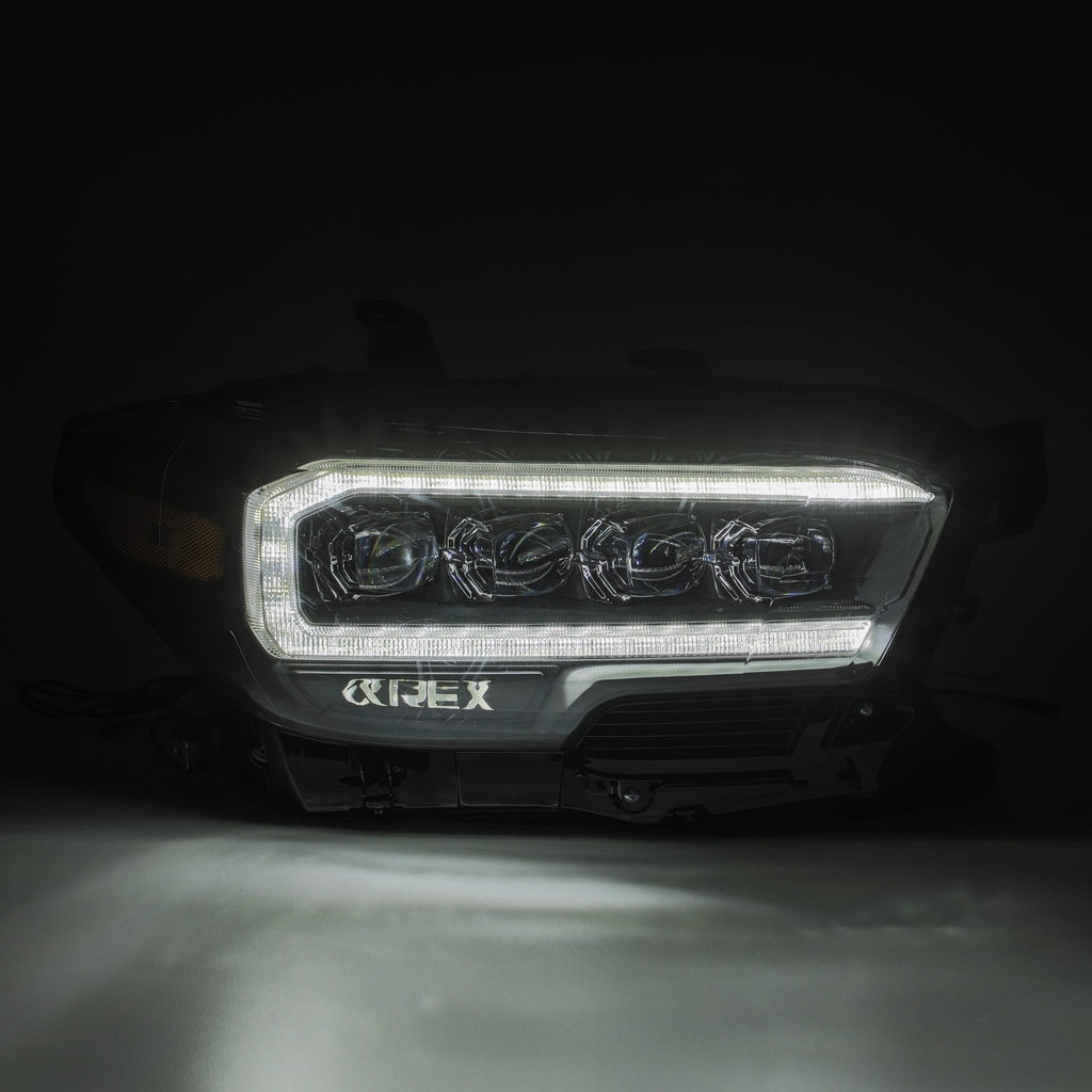 AlphaRex 16-23 Toyota Tacoma NOVA-Series LED Projector Headlights Black