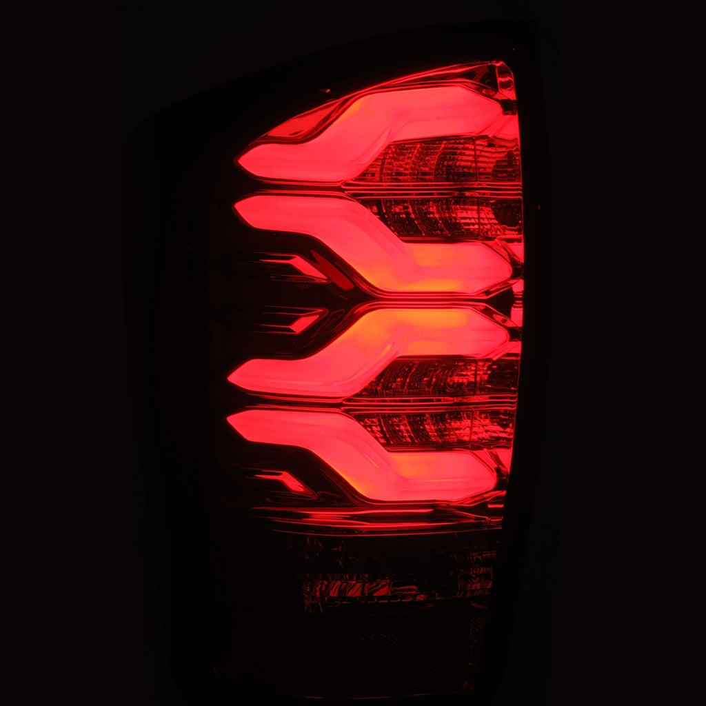 AlphaRex 16-23 Toyota Tacoma PRO-Series LED Tail Lights Red Smoke