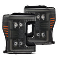AlphaRex 17-19 Ford Super Duty MKII NOVA-Series LED Projector Headlights Alpha-Black