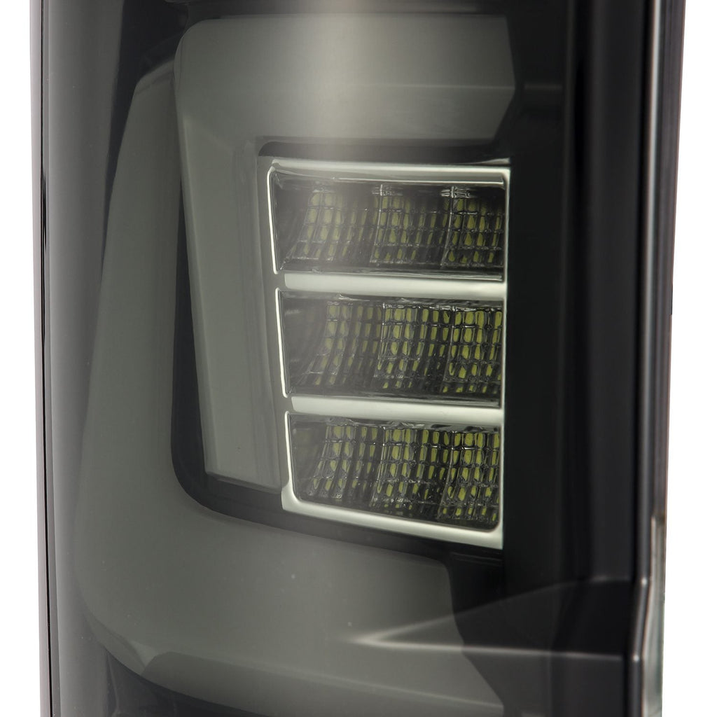 AlphaRex 17-19 Ford Super Duty PRO-Series LED Tail Lights Jet Black