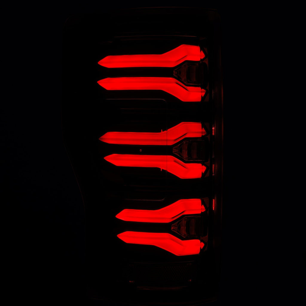 AlphaRex 17-22 Ford Super Duty LUXX-Series LED Tail Lights Alpha-Black