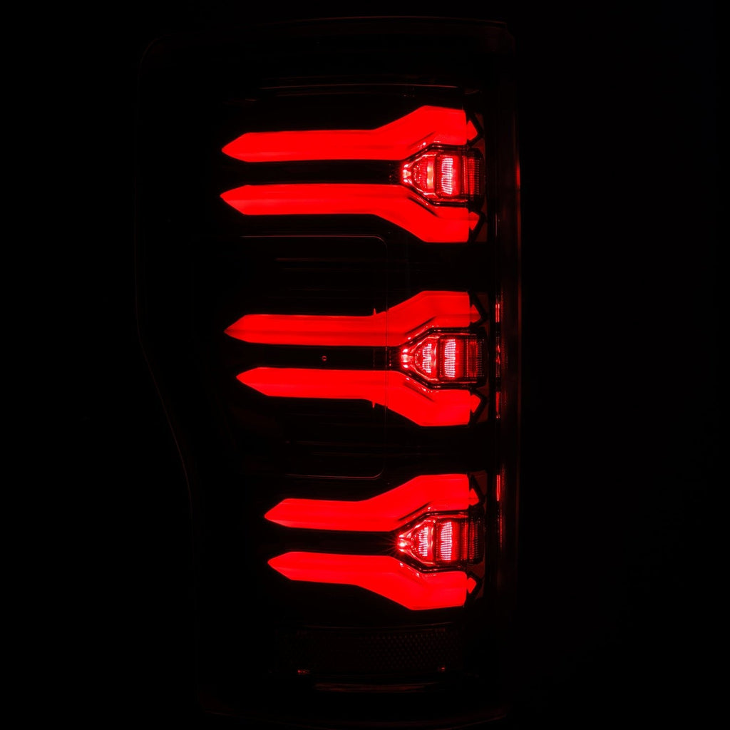 AlphaRex 17-22 Ford Super Duty LUXX-Series LED Tail Lights Alpha-Black