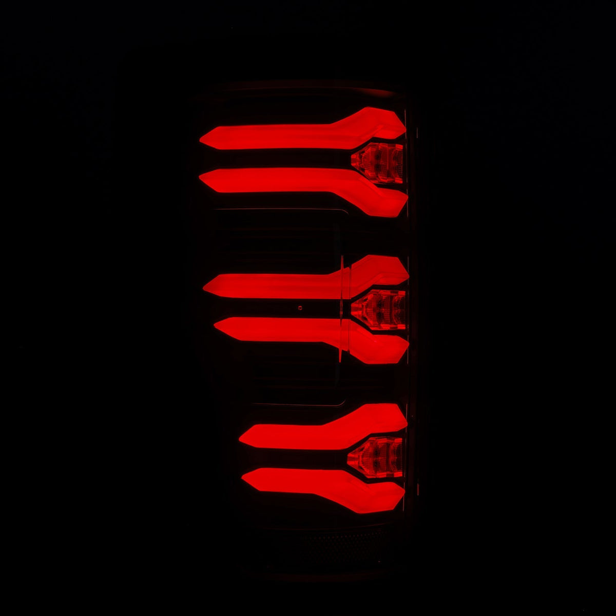 AlphaRex 17-22 Ford Super Duty LUXX-Series LED Tail Lights Black Smoke
