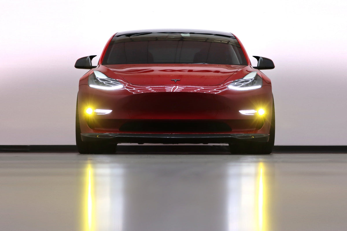 AlphaRex 17-23 Tesla Model 3 / 20-24 Model Y DoubleTap Dual Color LED Projector Fog Lights